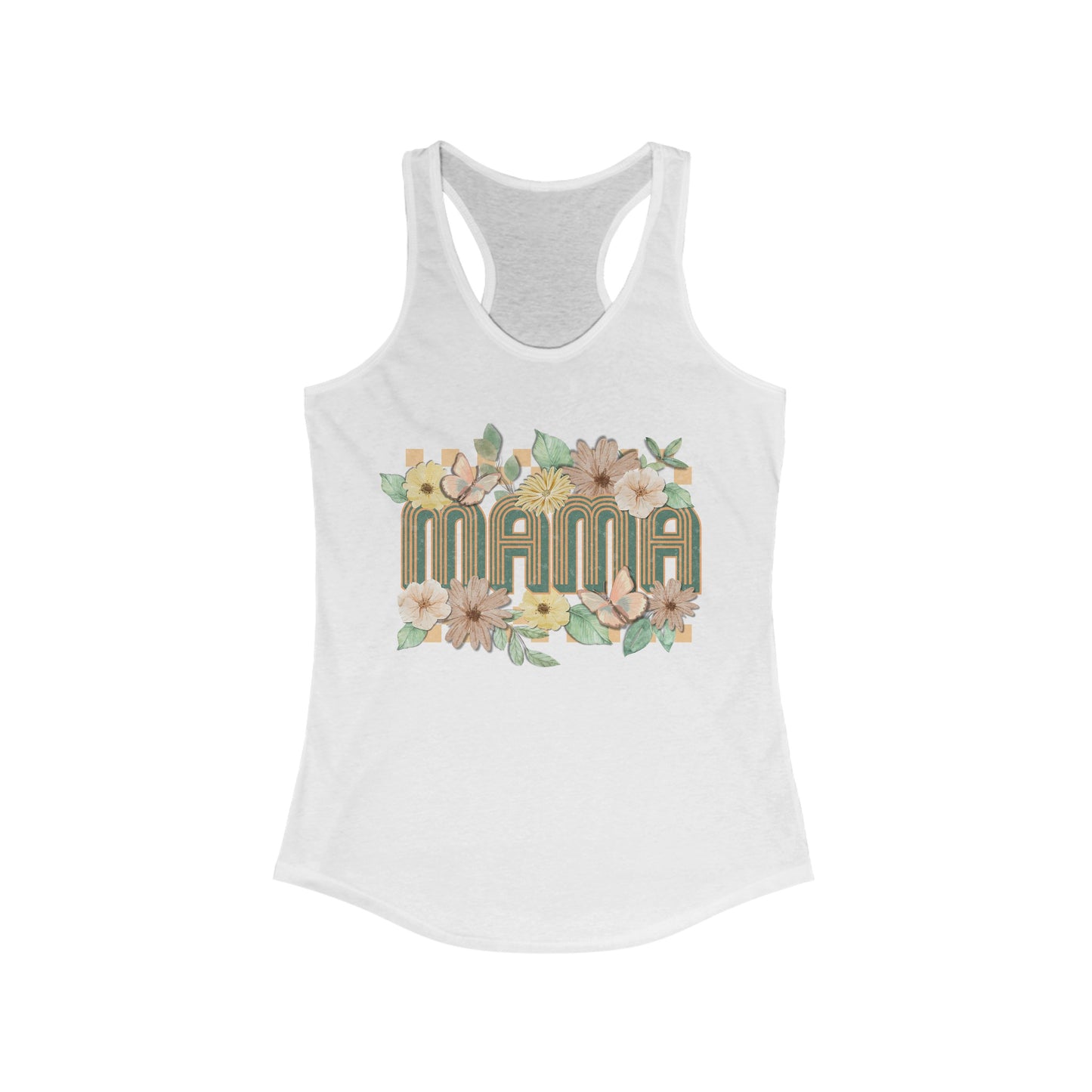Mama Floral - Women's Ideal Racerback Tank