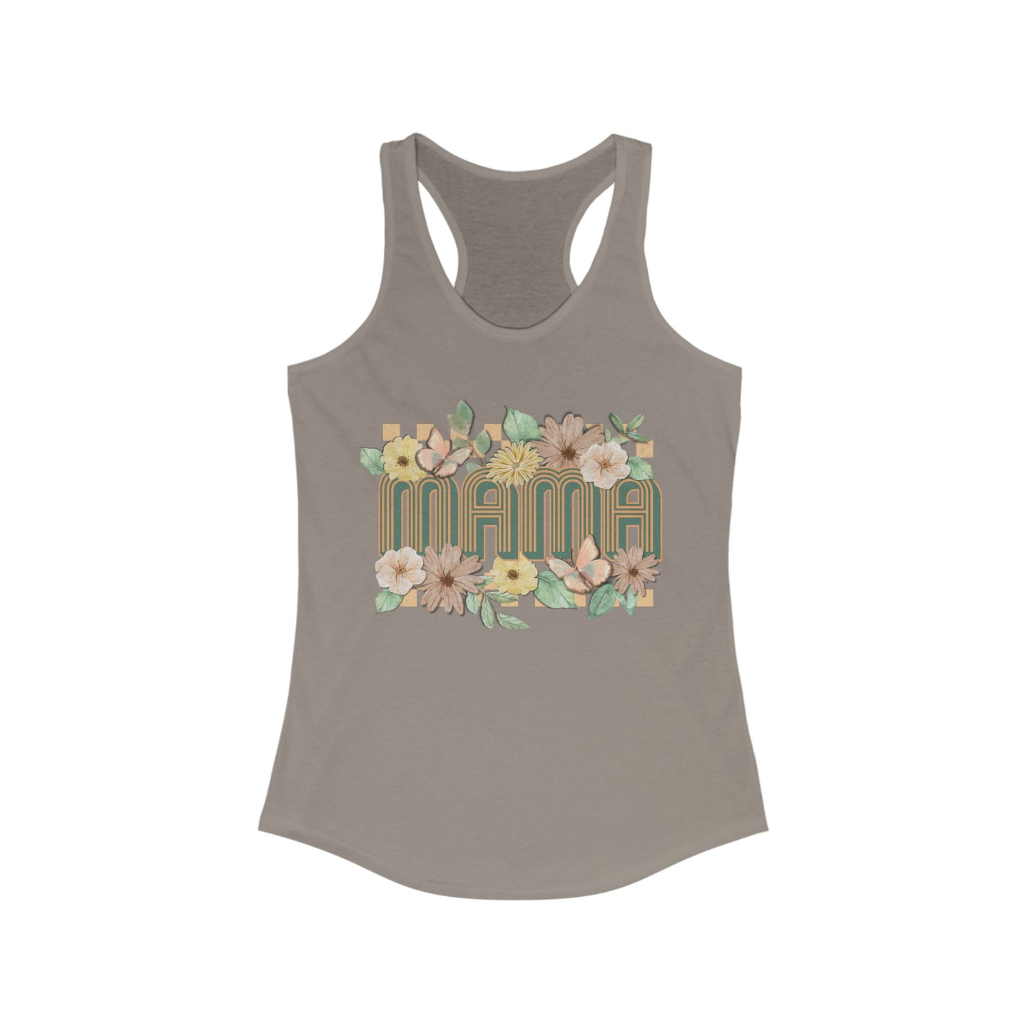 Mama Floral - Women's Ideal Racerback Tank