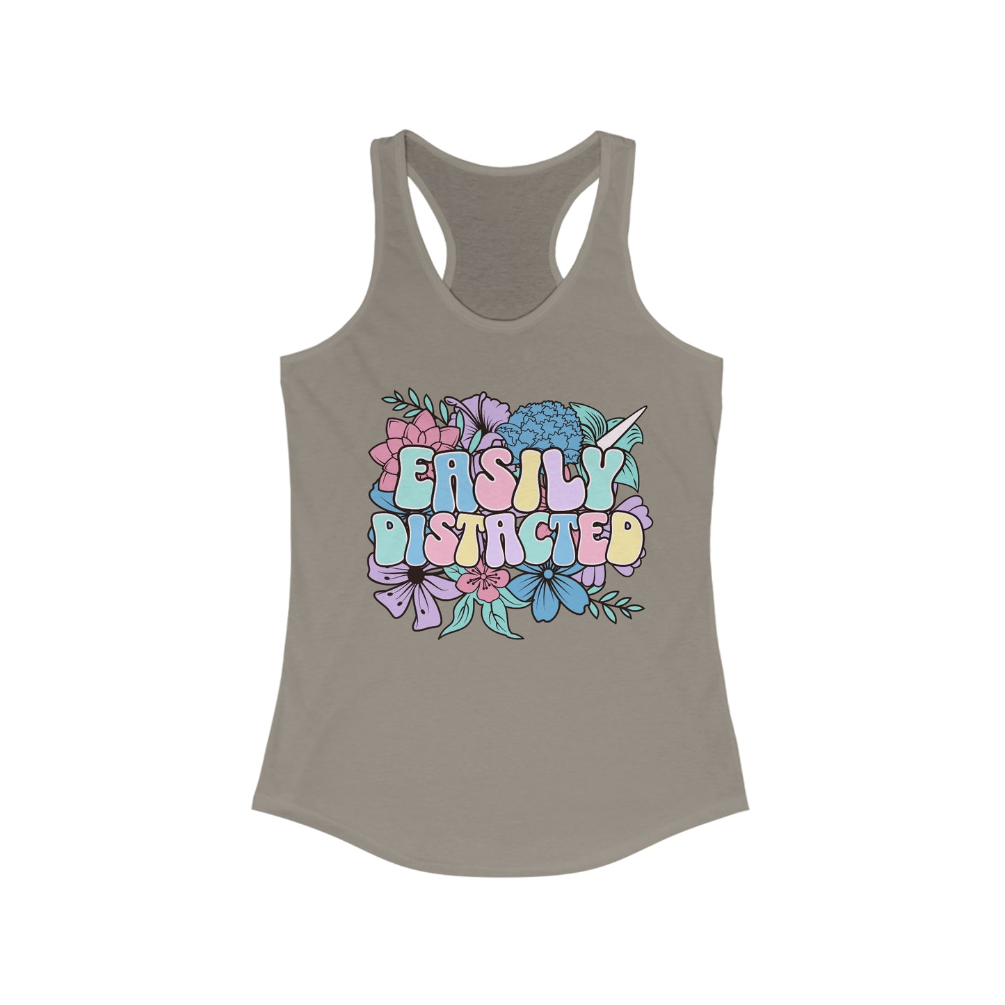 Easily Distracted - Women's Ideal Racerback Tank