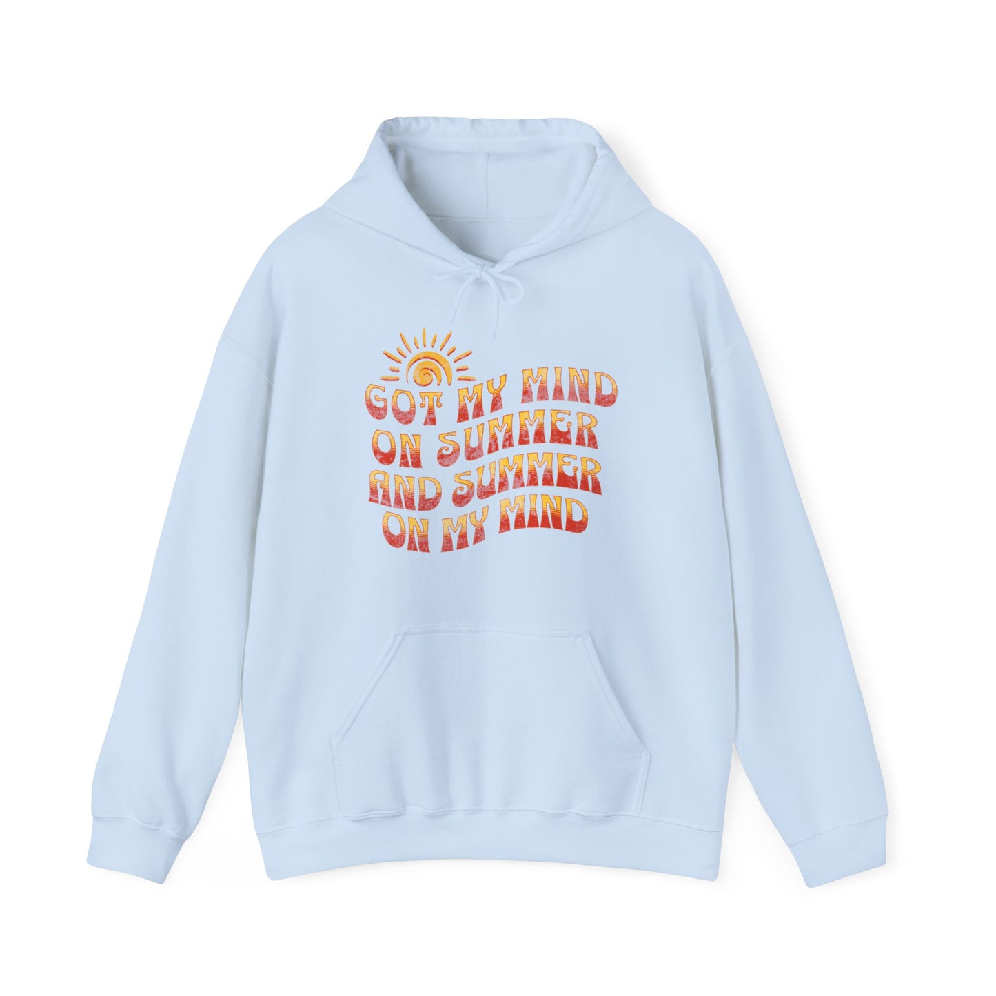 Got My Mind On Summer and Summer On My Mind - Unisex Heavy Blend™ Hooded Sweatshirt