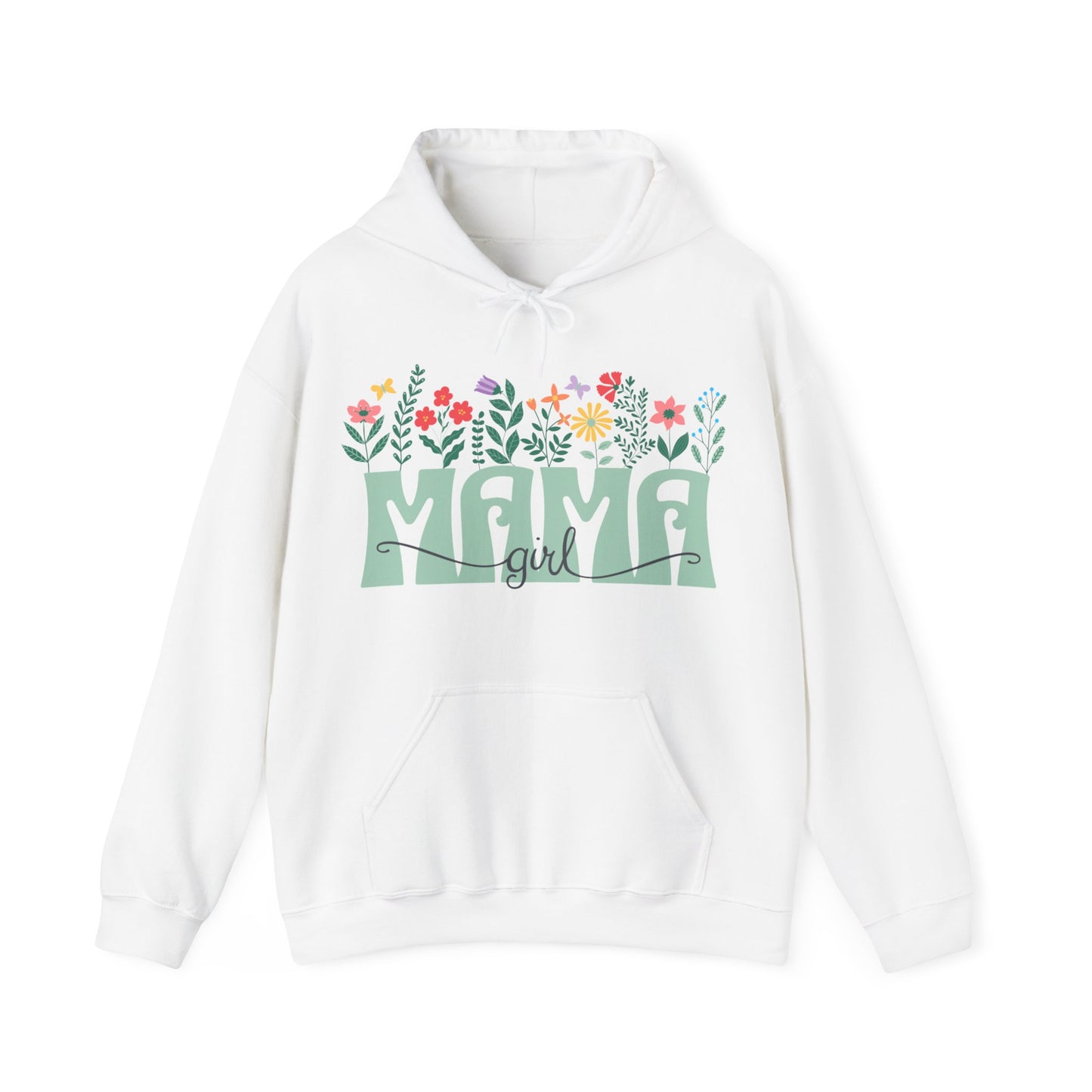Girl Mom Floral - Unisex Heavy Blend™ Hooded Sweatshirt