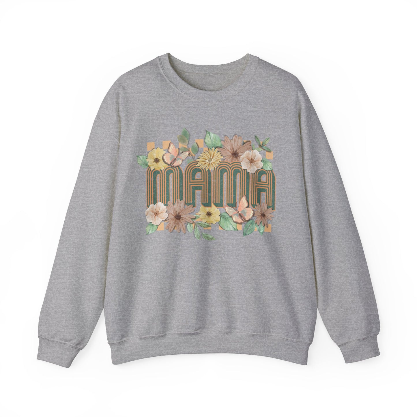 Mama Floral- Unisex Heavy Blend™ Crewneck Sweatshirt
