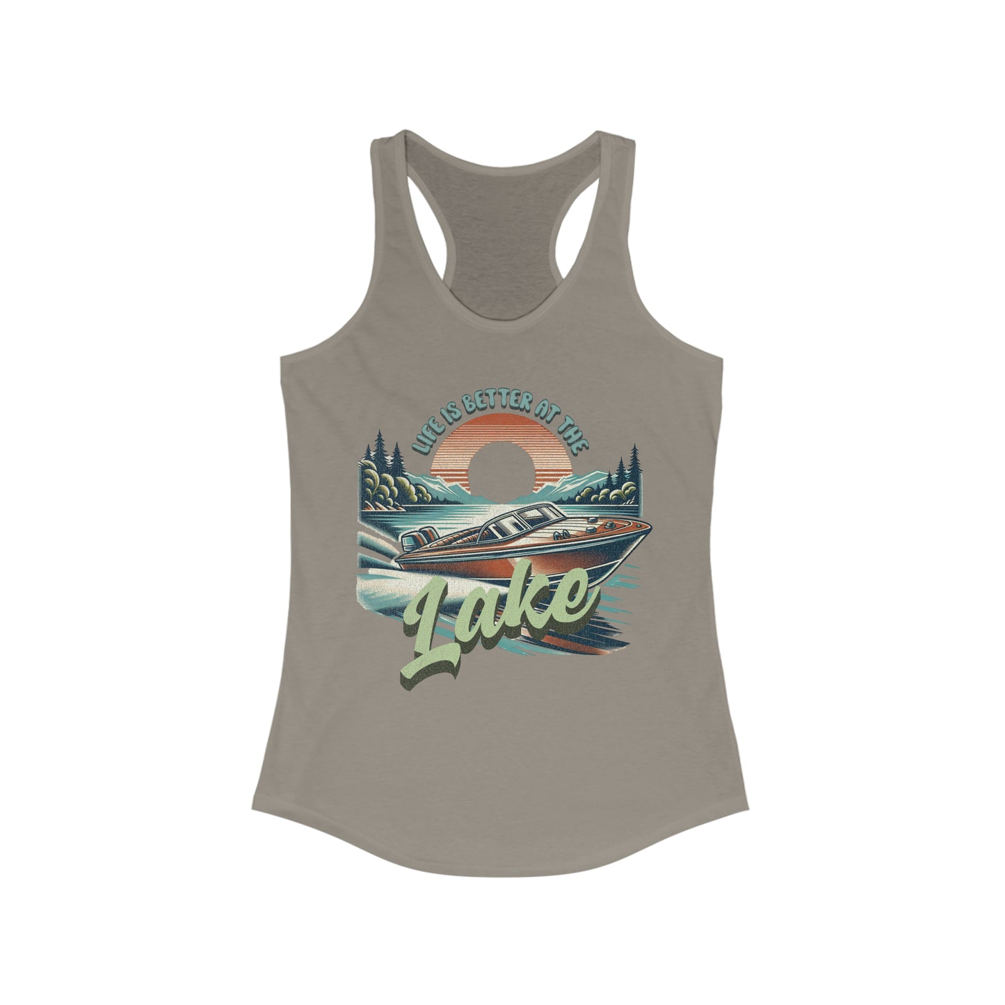 Life is Better at the Lake - Women's Ideal Racerback Tank