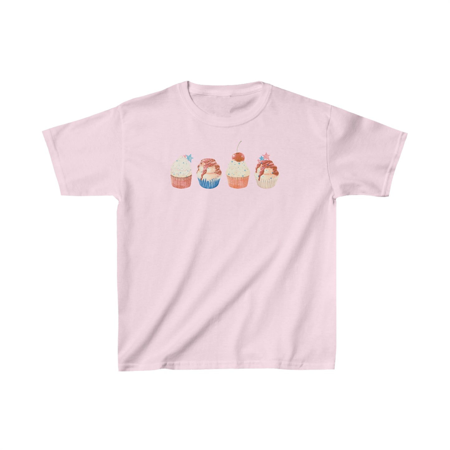 Fourth of July Cupcakes - Kids Heavy Cotton™ Tee