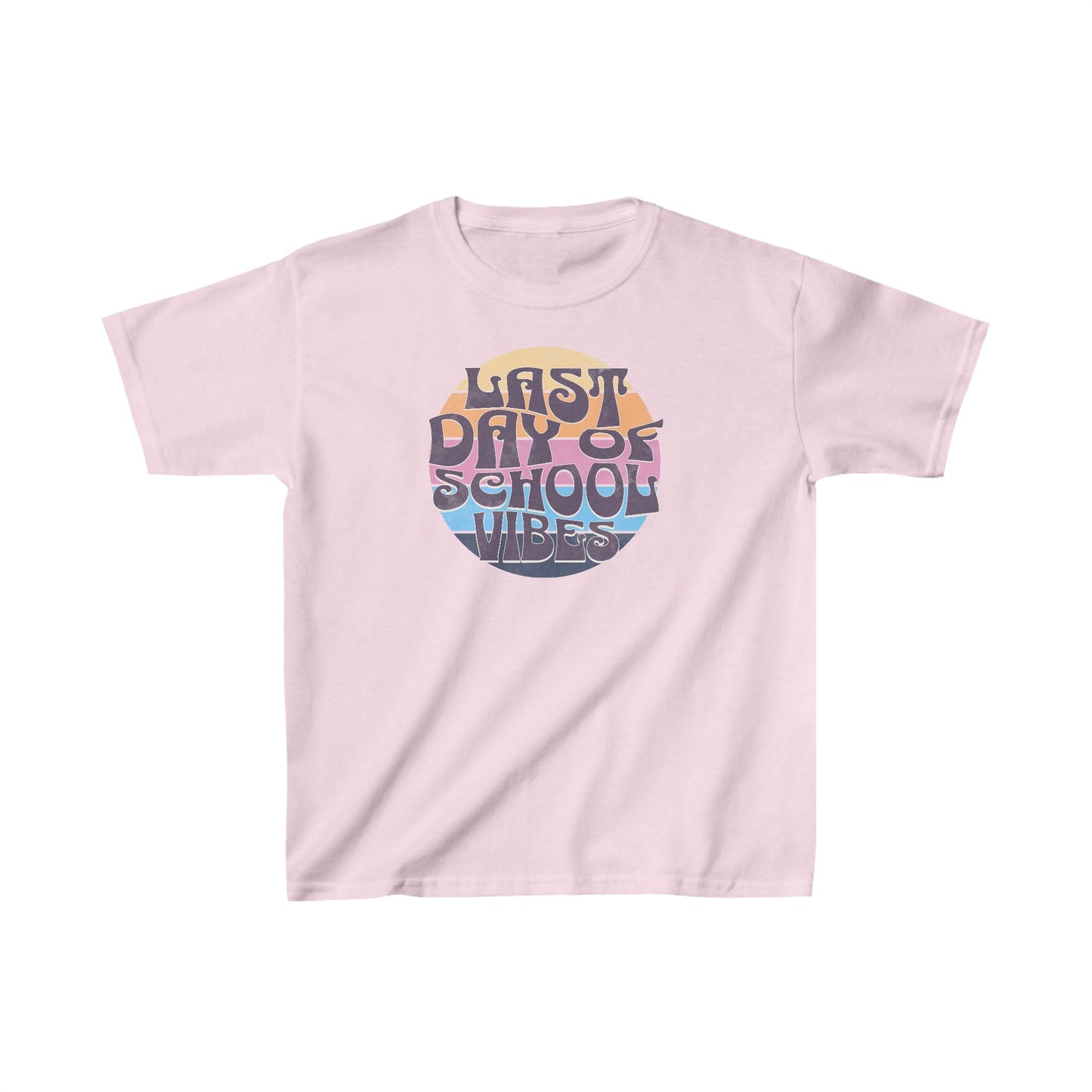 Retro Last Day of School Vibes - Kids Heavy Cotton™ Tee