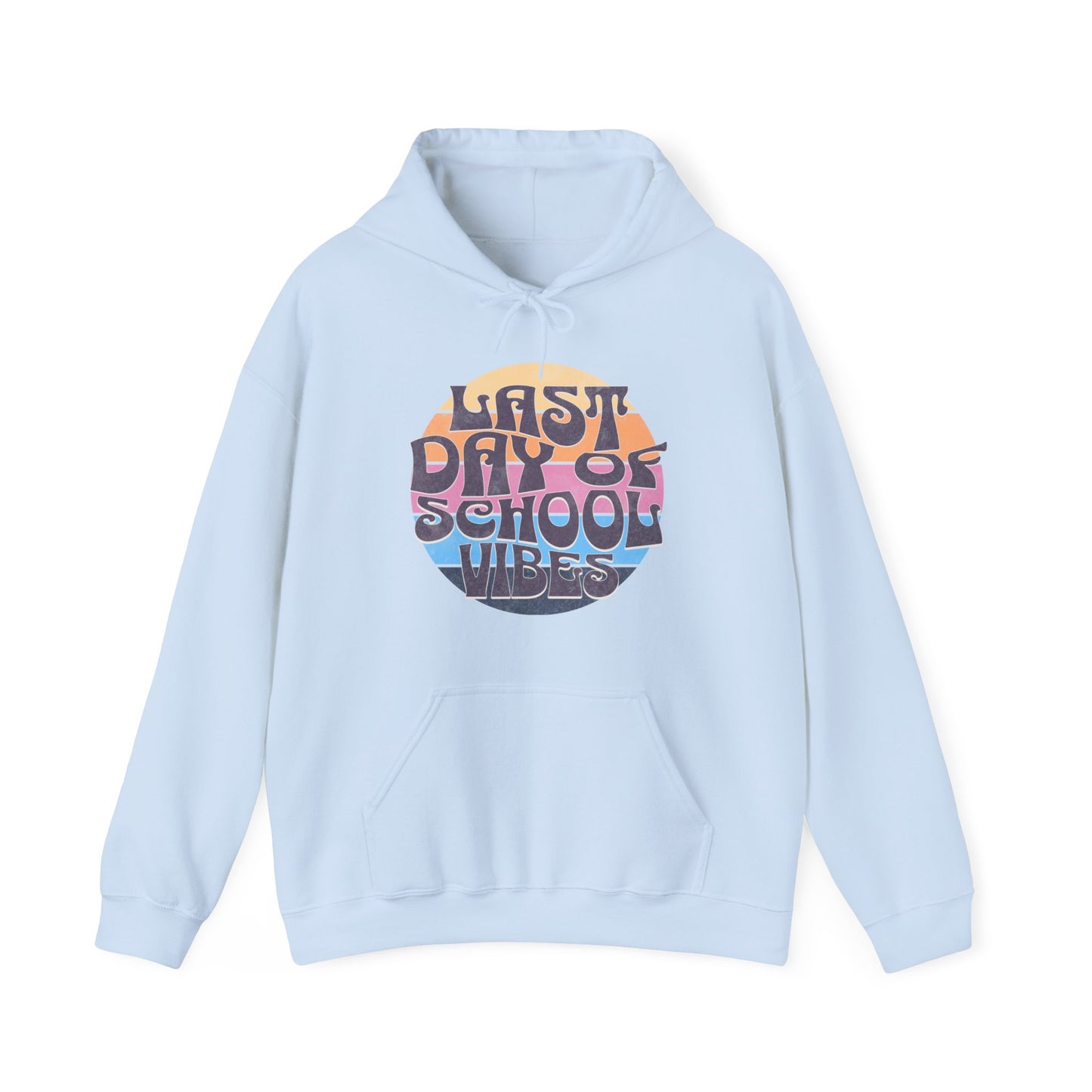 Retro Last Day of School Vibes - Unisex Heavy Blend™ Hooded Sweatshirt
