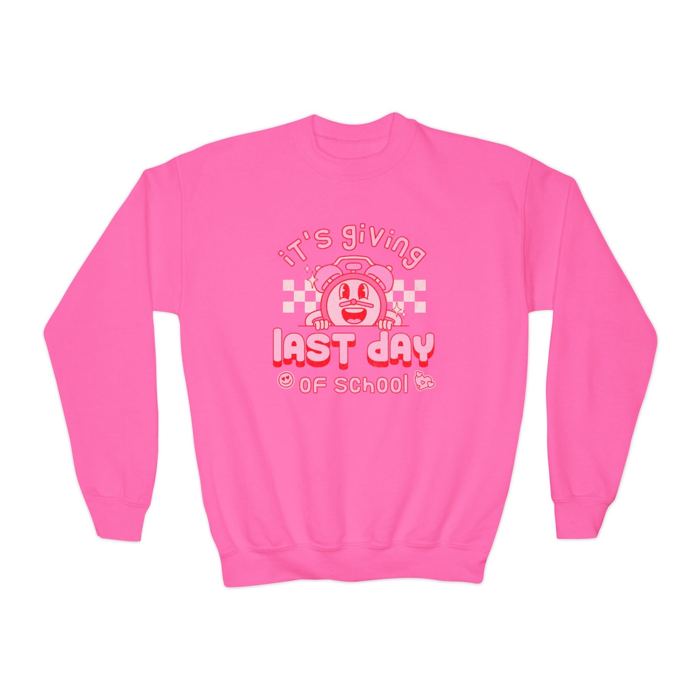 It's Giving Last Day of School - Youth Crewneck Sweatshirt