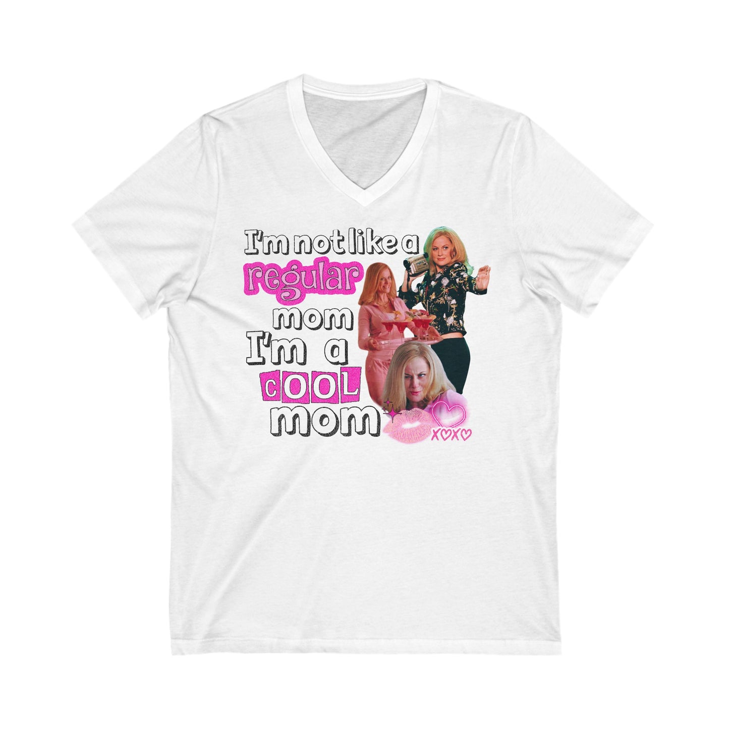 Cool Mom Mean Girls - Unisex Jersey Short Sleeve V-Neck Tee
