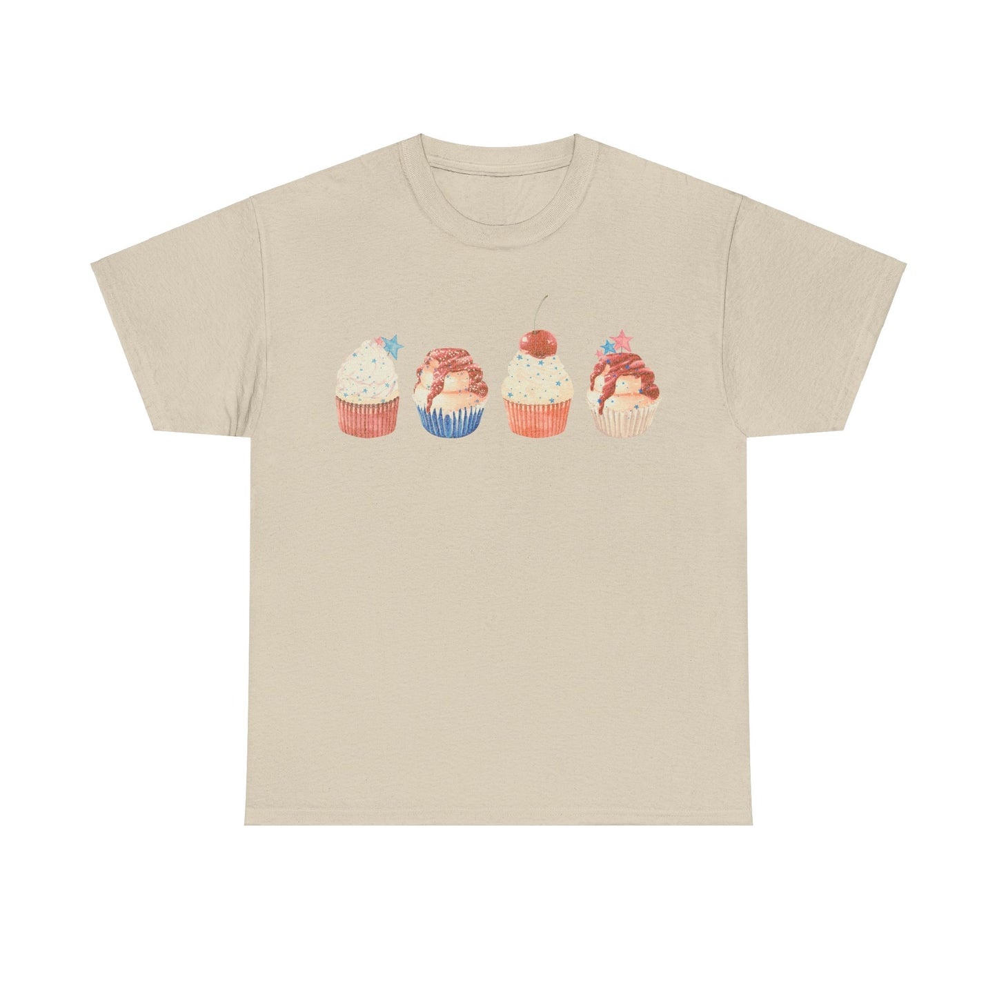 Fourth of July Cupcakes - Unisex T-Shirt