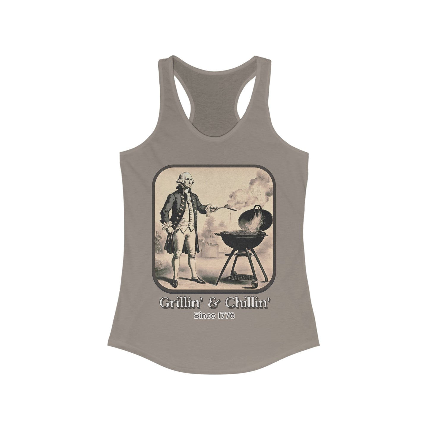 Grillin' & Chillin' - Women's Ideal Racerback Tank