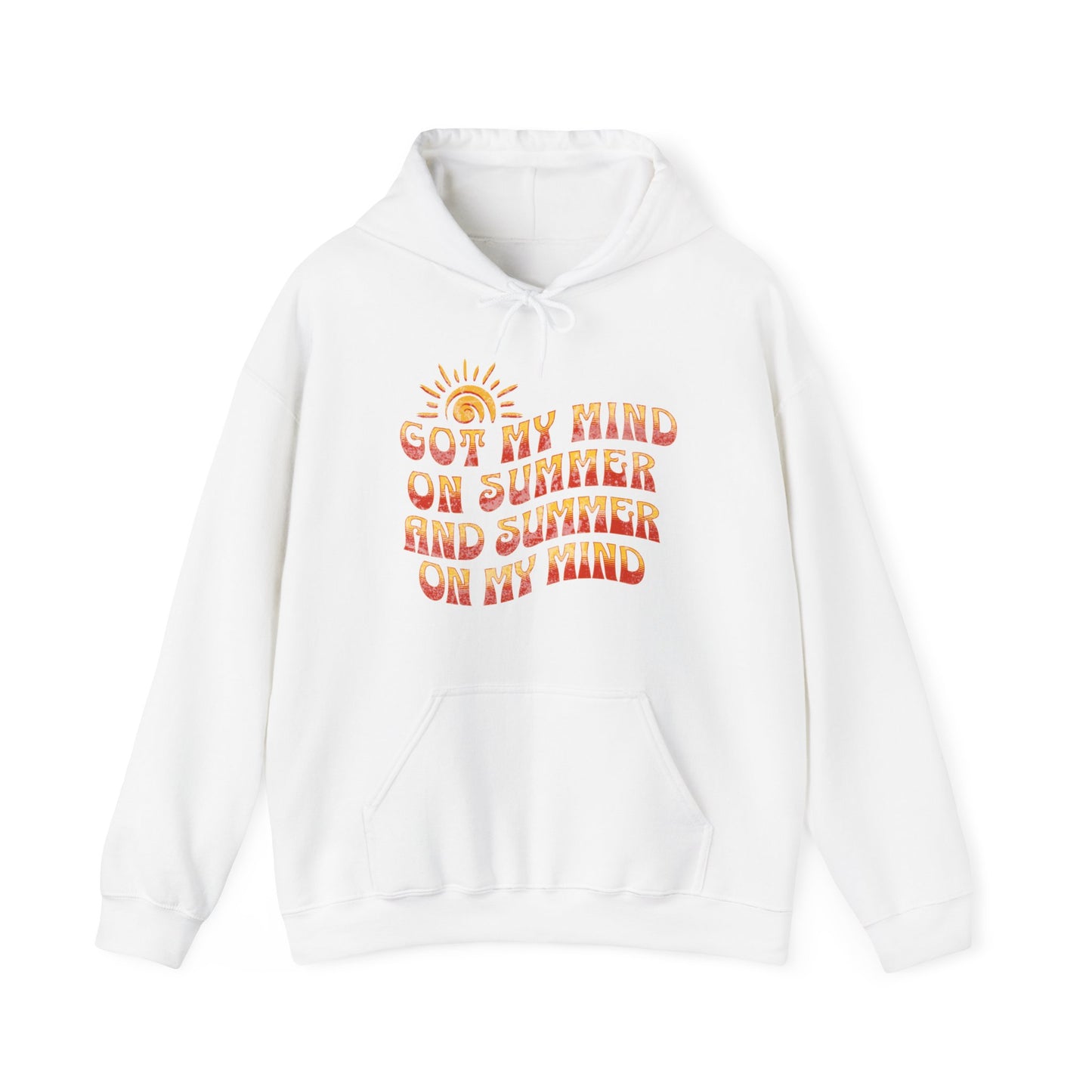 Got My Mind On Summer and Summer On My Mind - Unisex Heavy Blend™ Hooded Sweatshirt