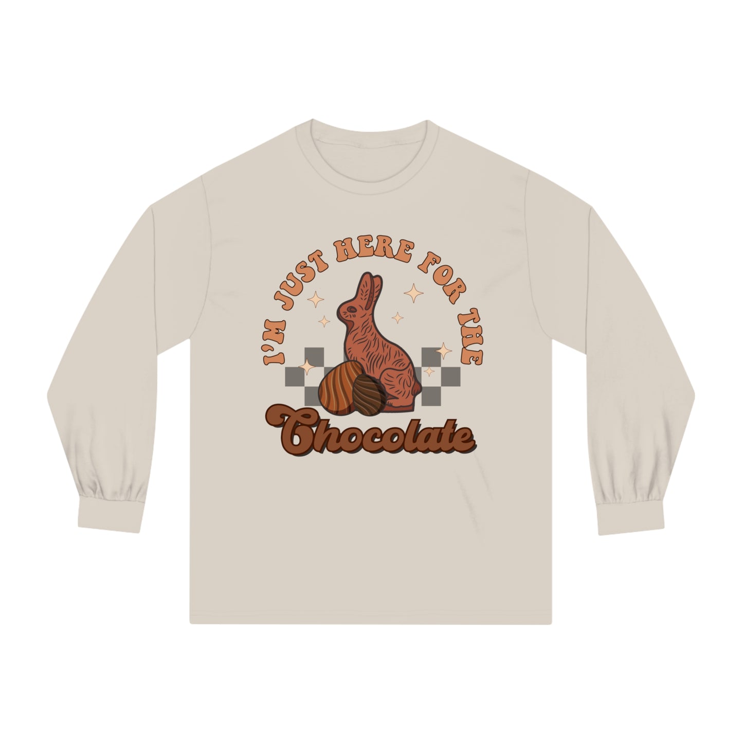 I'm Just Here for the Chocolate - Unisex Classic Long Sleeve T-Shirt