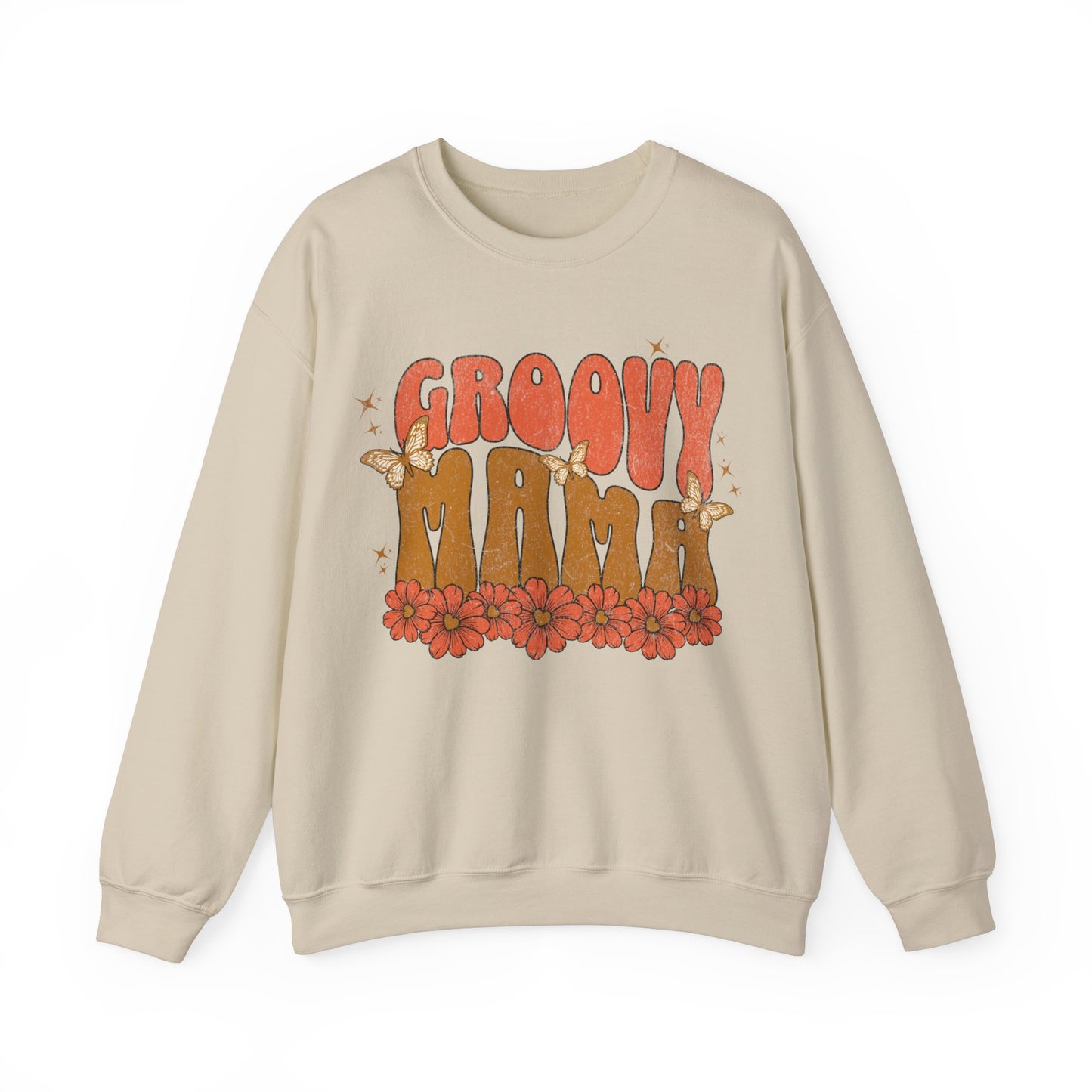 Groovy Mama - Unisex Heavy Blend™ Crewneck Sweatshirt