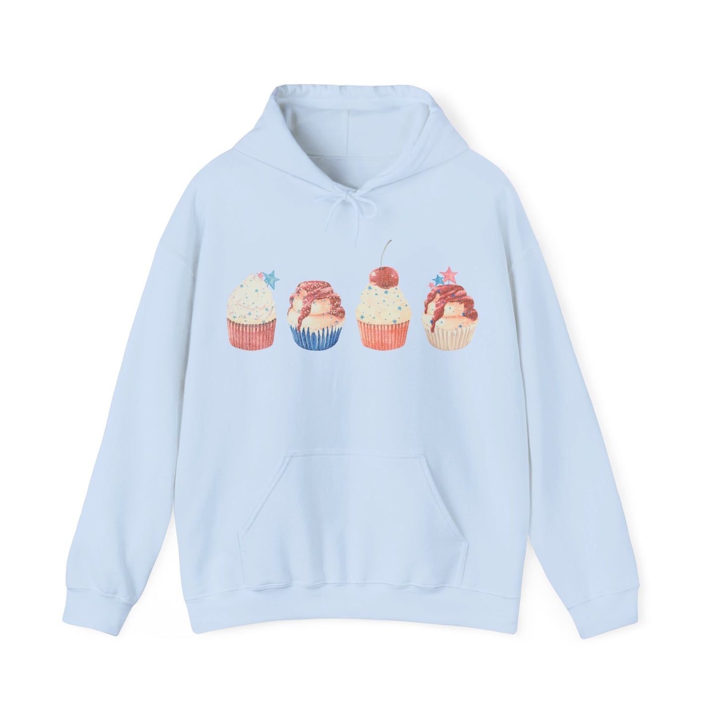 Fourth of July Cupcakes  - Unisex Heavy Blend™ Hooded Sweatshirt
