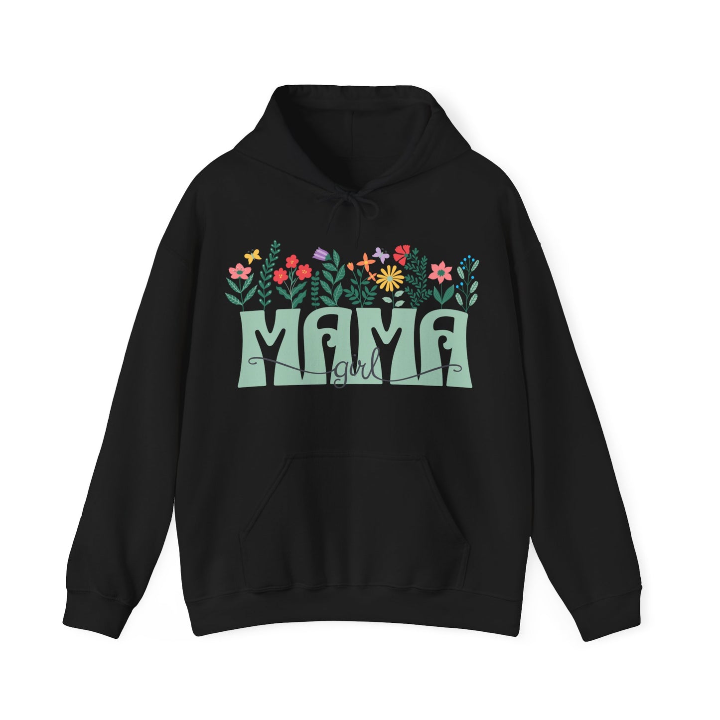 Girl Mom Floral - Unisex Heavy Blend™ Hooded Sweatshirt