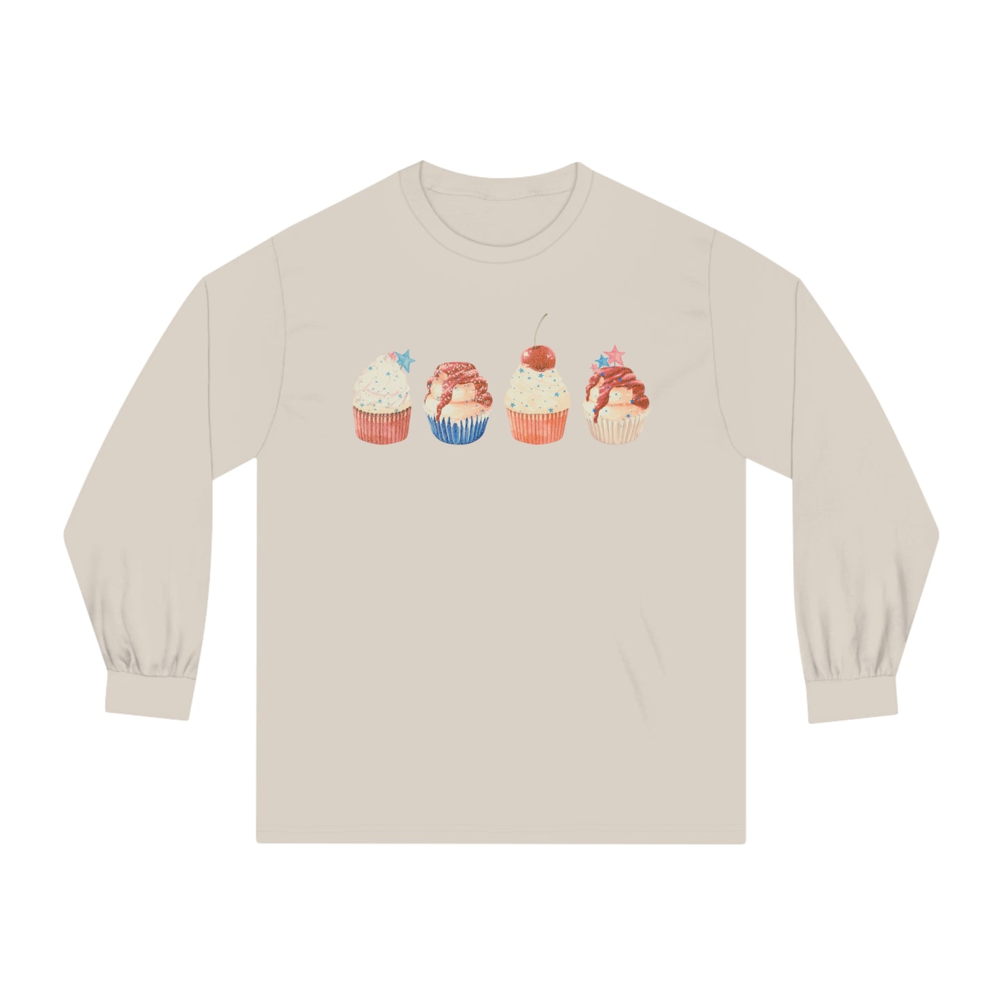 Fourth of July Cupcakes - Unisex Classic Long Sleeve T-Shirt