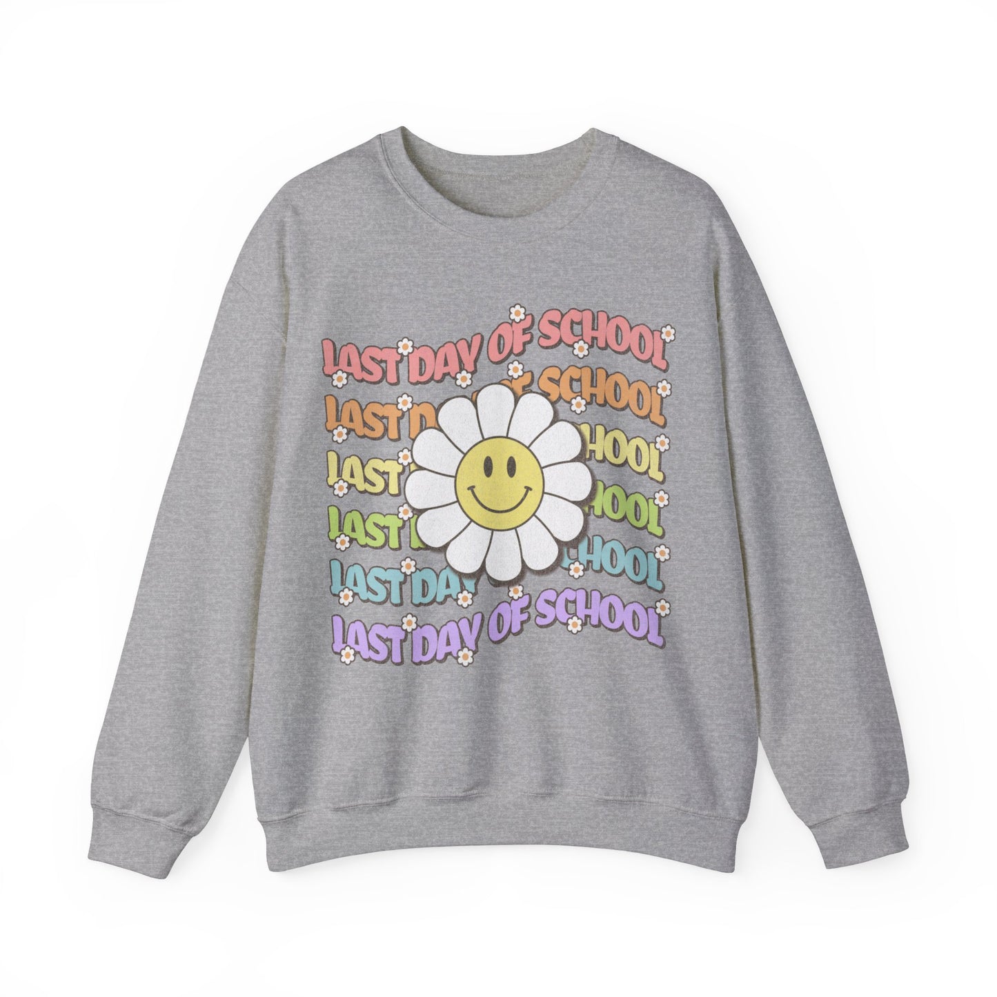 Groovy Last Day of School - Unisex Heavy Blend™ Crewneck Sweatshirt