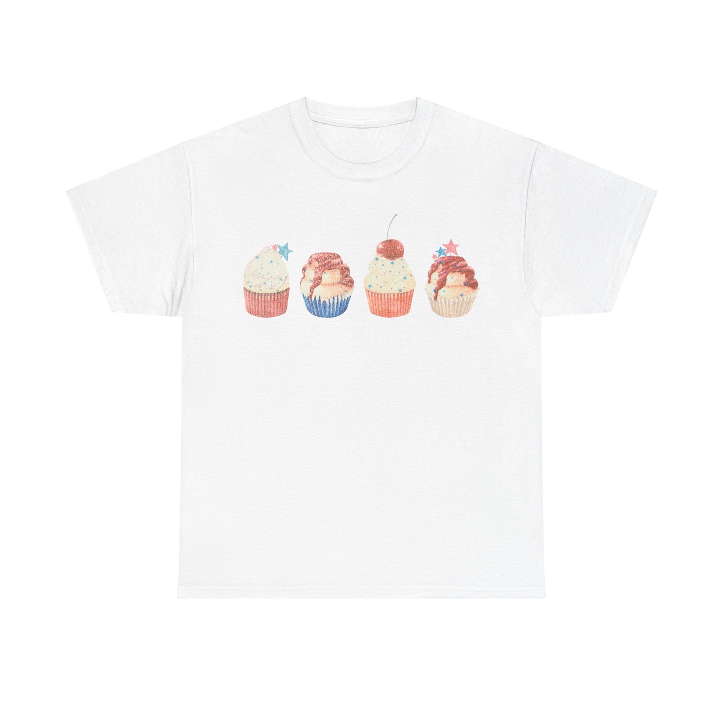 Fourth of July Cupcakes - Unisex T-Shirt