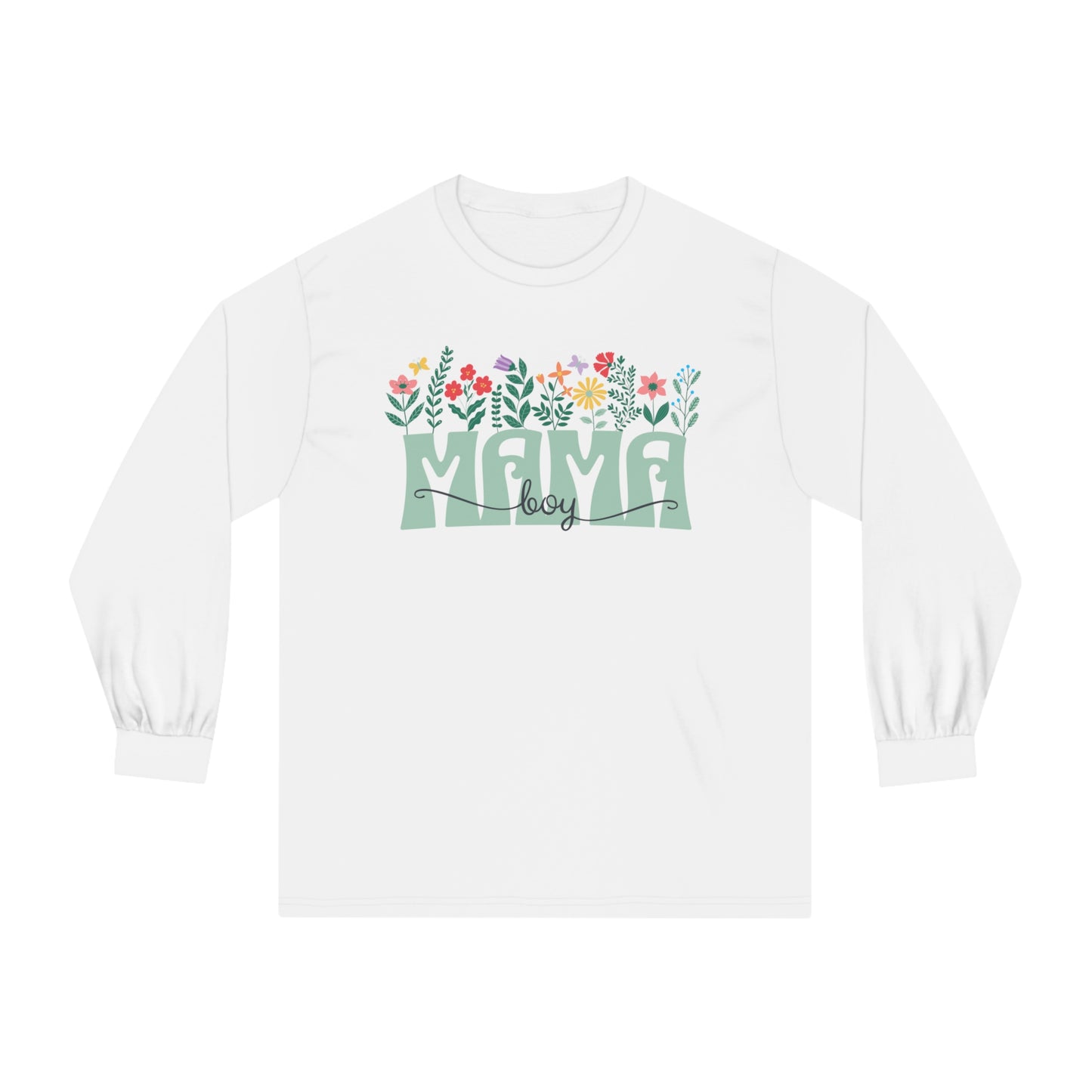 Boy Mom Floral - Unisex Classic Long Sleeve T-Shirt