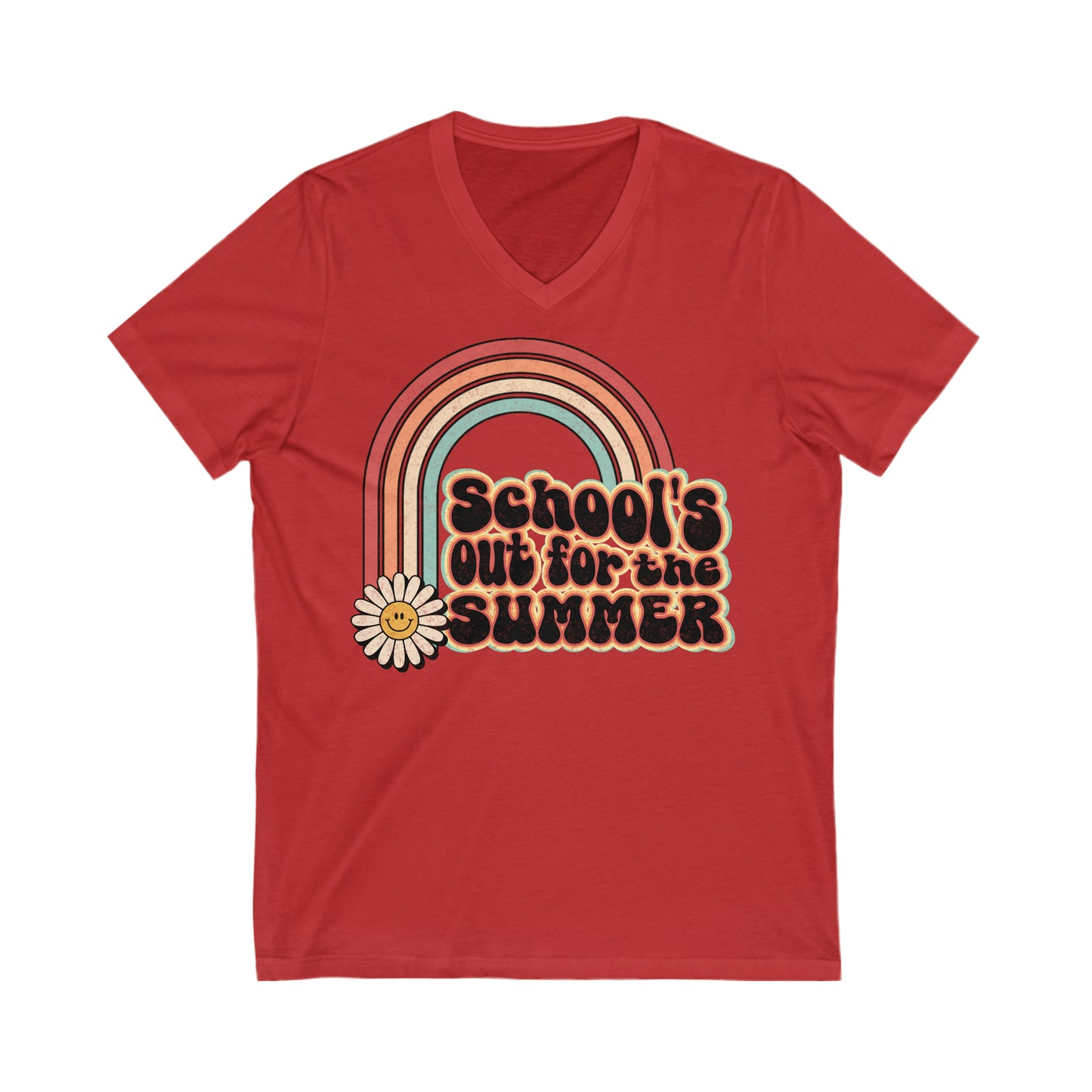 School’s out for the Summer - Unisex Jersey Short Sleeve V-Neck Tee