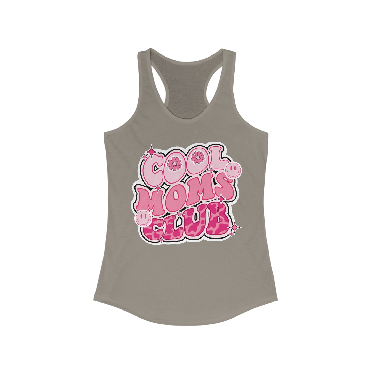 Cool Moms Club Pink - Women's Ideal Racerback Tank