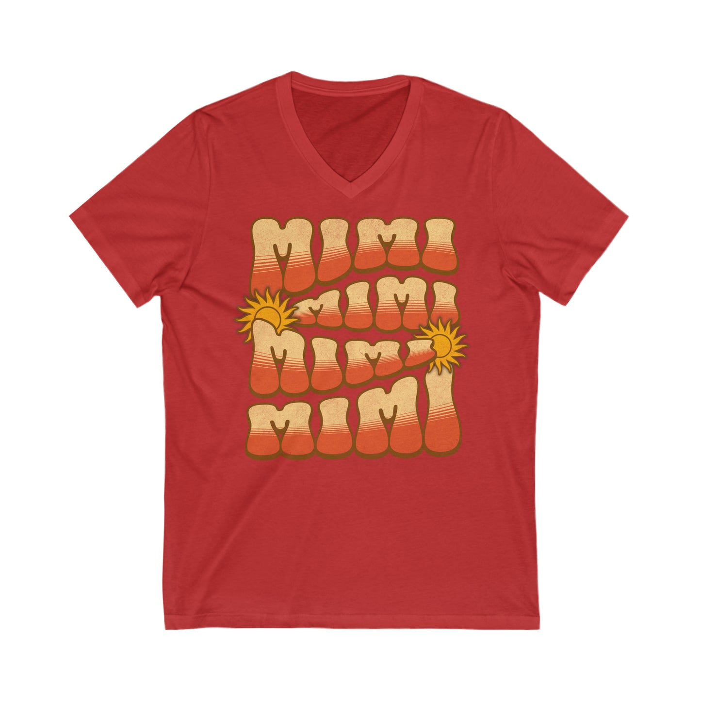 Groovy Mimi - Unisex Jersey Short Sleeve V-Neck Tee