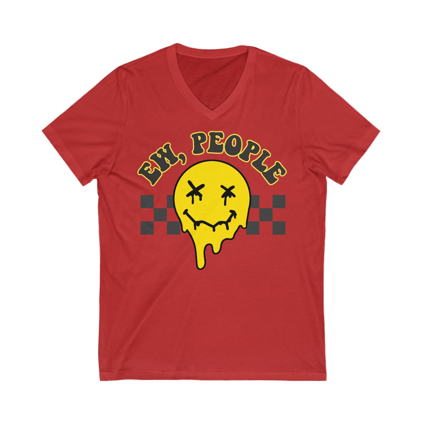 Ew, People - Unisex Jersey Short Sleeve V-Neck Tee