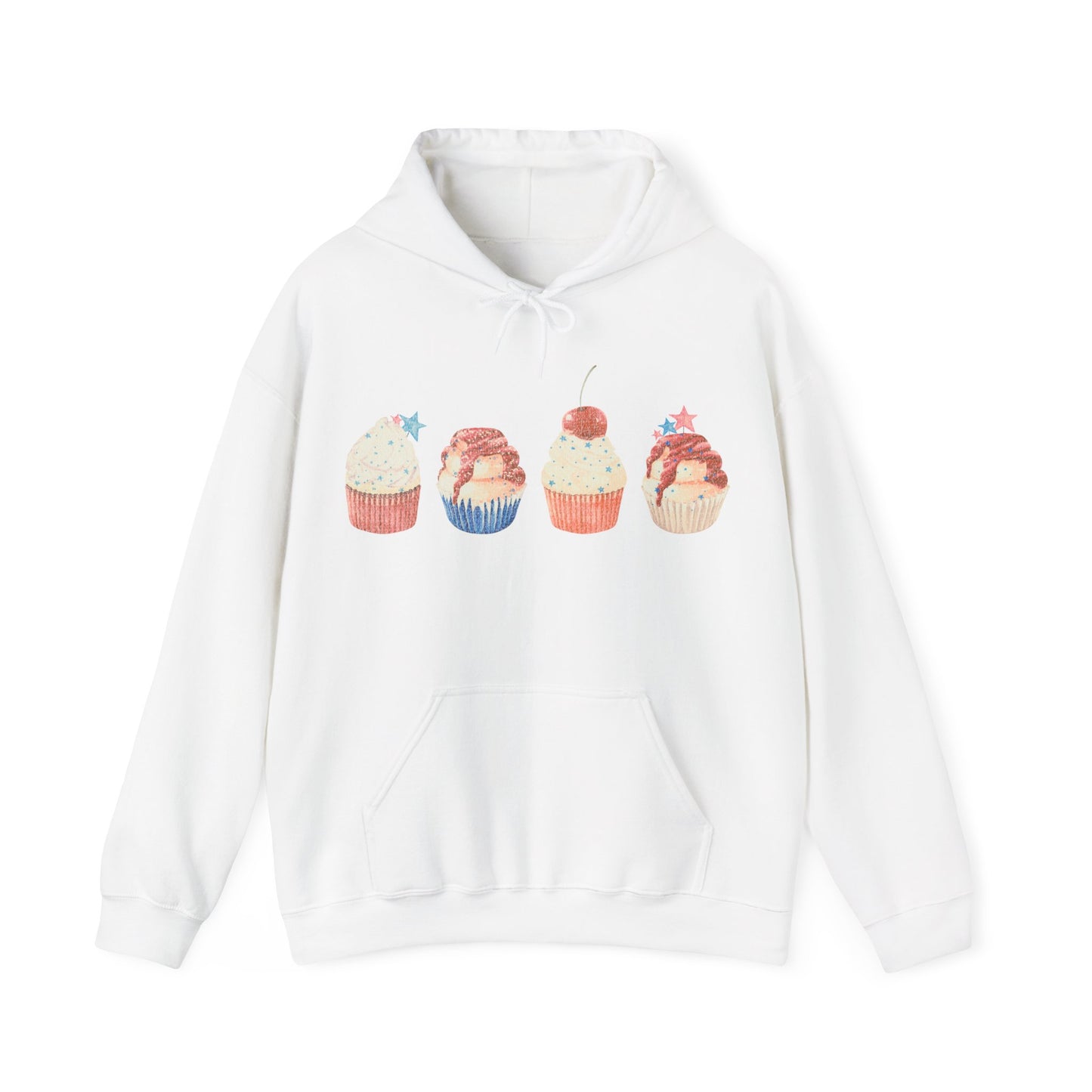 Fourth of July Cupcakes  - Unisex Heavy Blend™ Hooded Sweatshirt