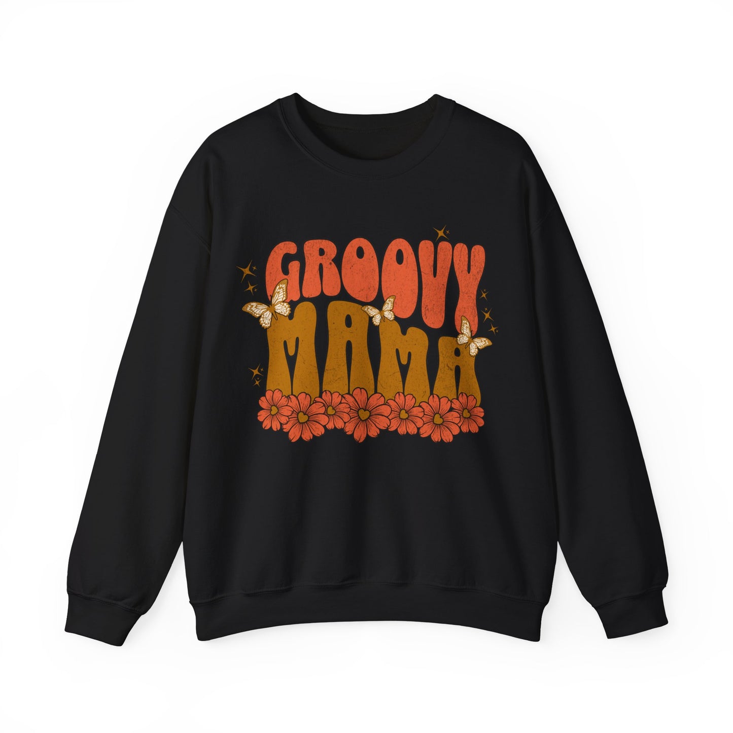 Groovy Mama - Unisex Heavy Blend™ Crewneck Sweatshirt