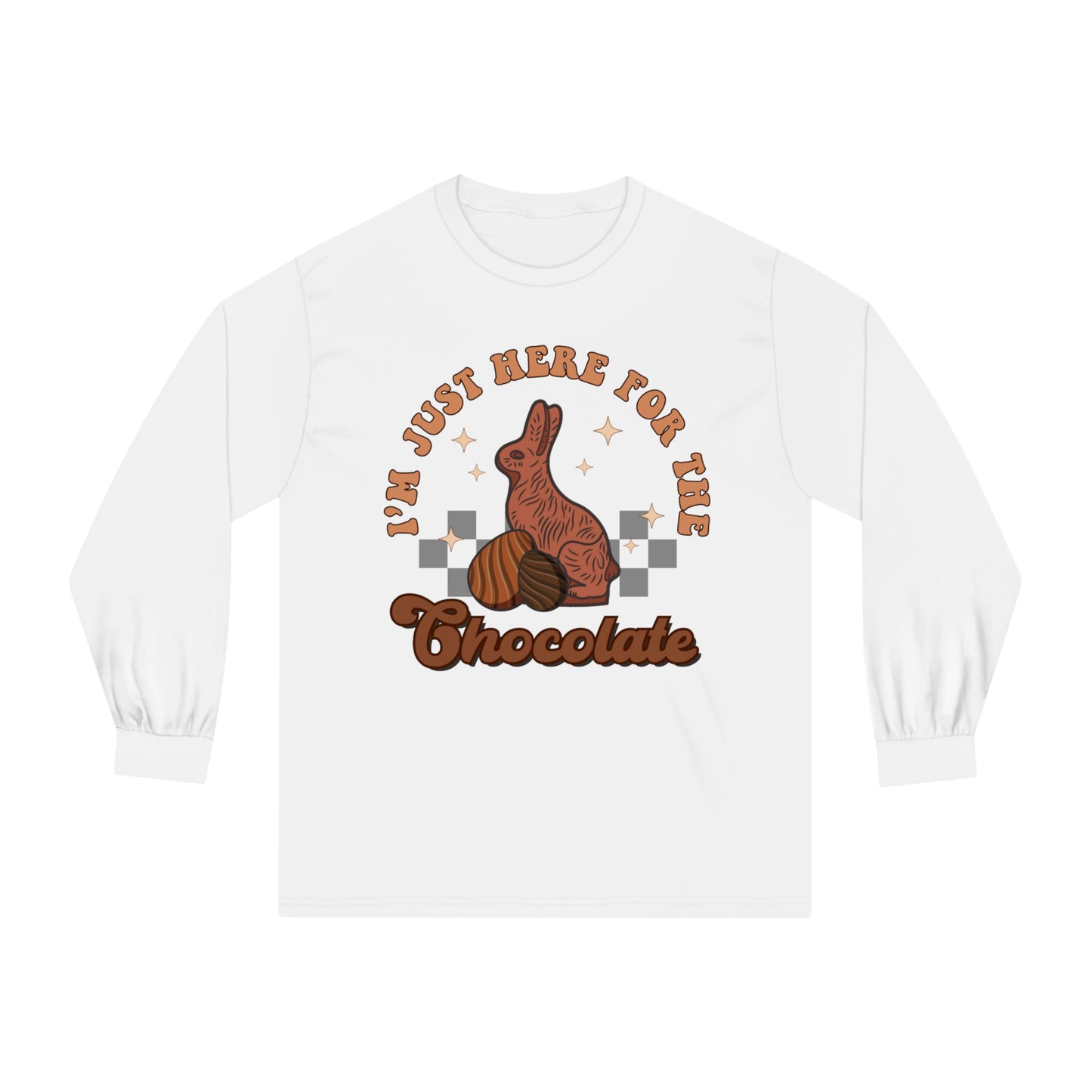 I'm Just Here for the Chocolate - Unisex Classic Long Sleeve T-Shirt