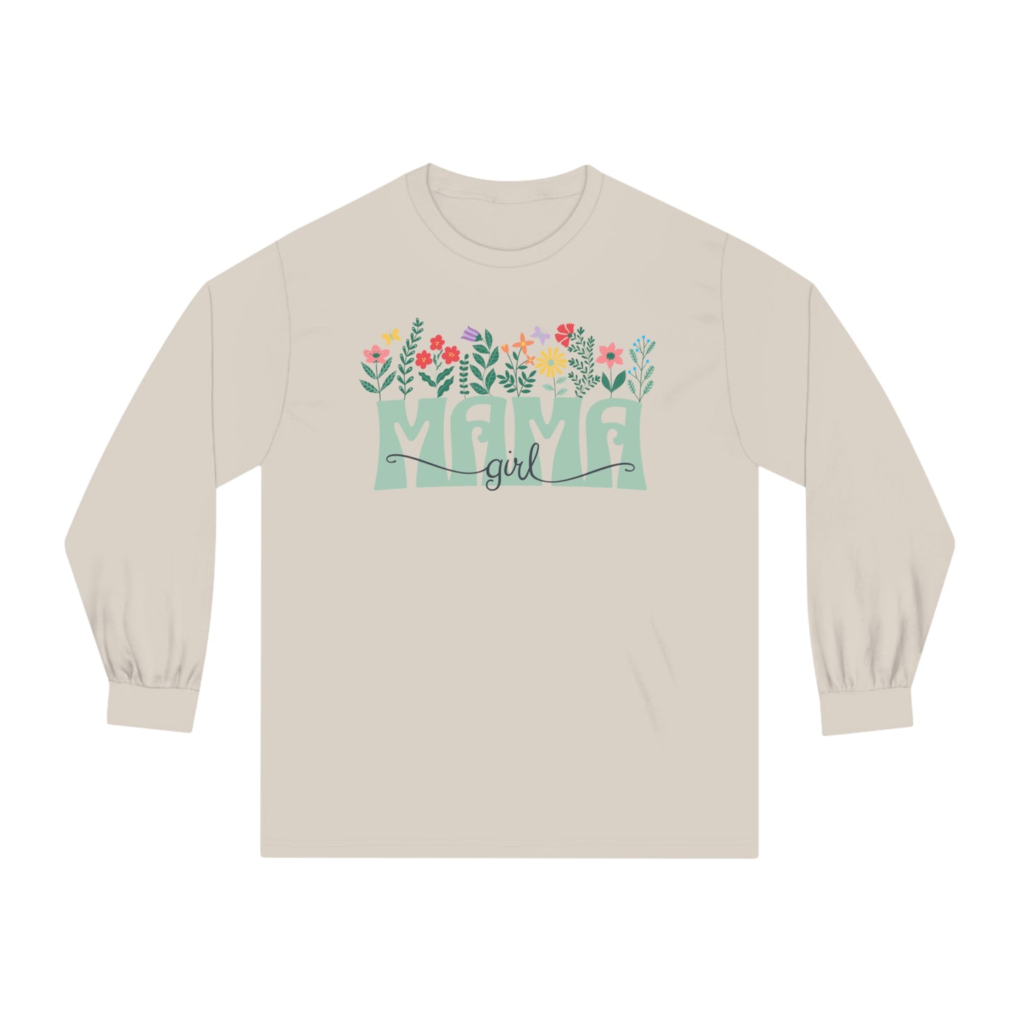 Girl Mom Floral - Unisex Classic Long Sleeve T-Shirt