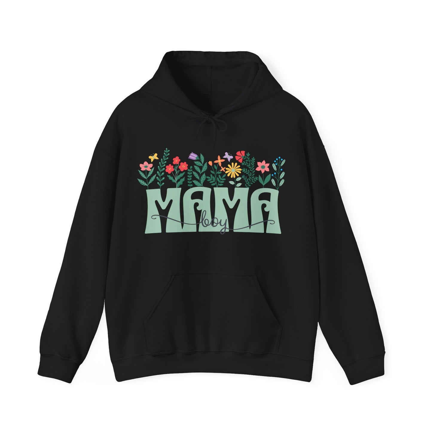 Boy Mom Floral - Unisex Heavy Blend™ Hooded Sweatshirt
