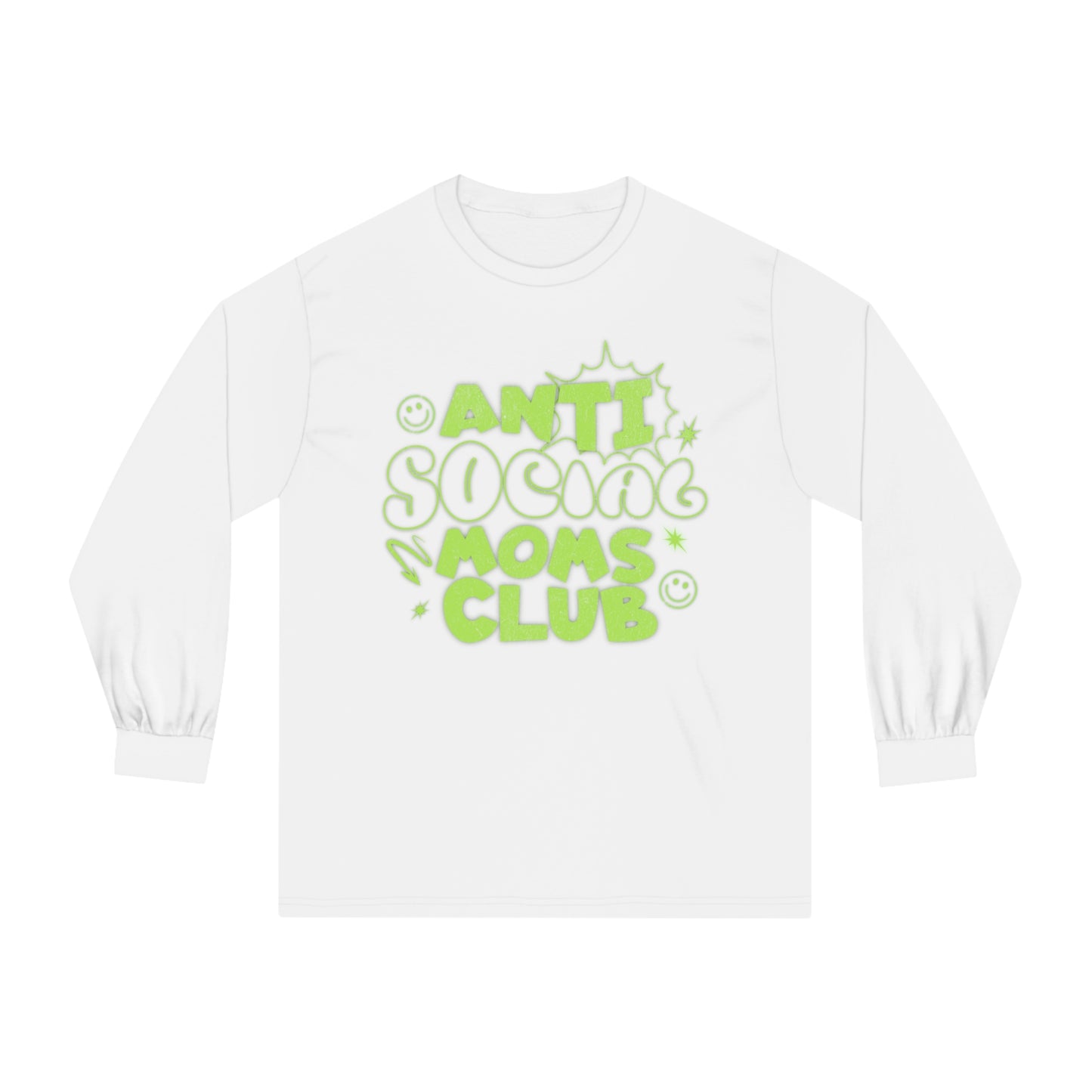 Anti-Social Moms Club Neon - Unisex Classic Long Sleeve T-Shirt