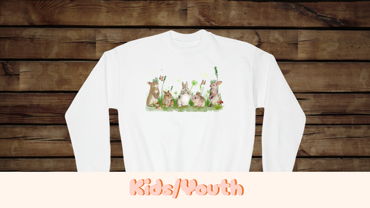 Easter Bunnies - Youth Crewneck Sweatshirt