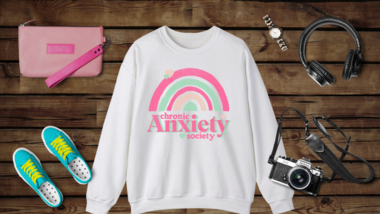 Chronic Anxiety Society - Unisex Heavy Blend™ Crewneck Sweatshirt