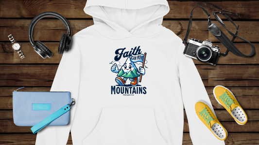 Faith Can Move Mountains - Unisex Heavy Blend™ Hooded Sweatshirt