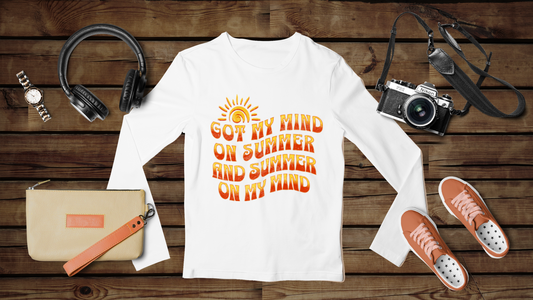 Got My Mind On Summer and Summer On My Mind - Unisex Classic Long Sleeve T-Shirt