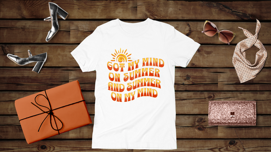 Got My Mind On Summer and Summer On My Mind - Unisex T-Shirt