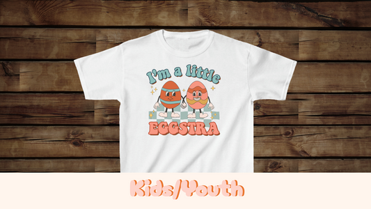 I’m A Little Eggstra - Kids Heavy Cotton™ Tee