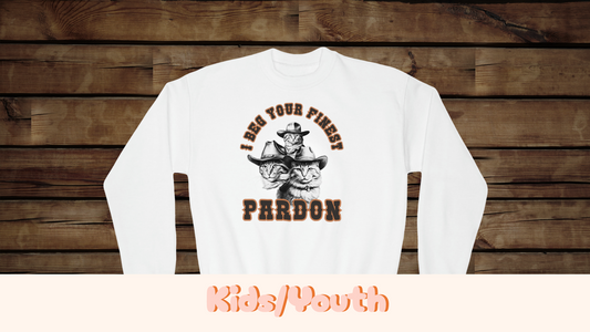 I Beg Your Finest Pardon - Youth Crewneck Sweatshirt