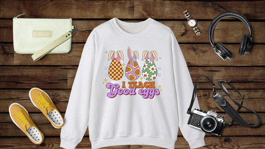 I Teach Good Eggs - Unisex Heavy Blend™ Crewneck Sweatshirt