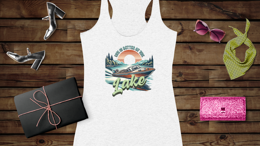 Life is Better at the Lake - Women's Ideal Racerback Tank