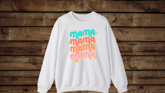 Mama Retro - Unisex Heavy Blend™ Crewneck Sweatshirt