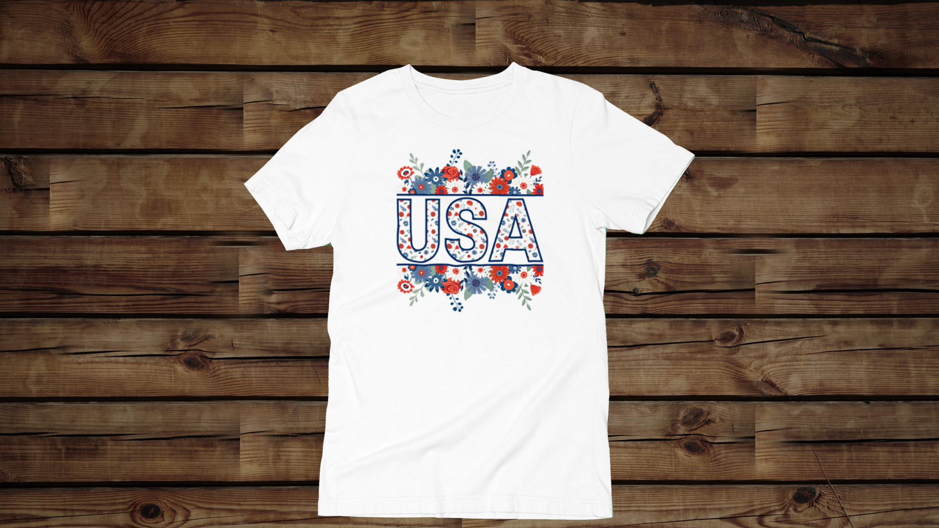 USA Floral - Unisex T-Shirt – Sister Darling