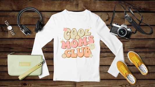 Cool Moms Club Groovy - Unisex Classic Long Sleeve T-Shirt