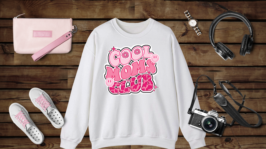 Cool Moms Club Pink - Unisex Heavy Blend™ Crewneck Sweatshirt