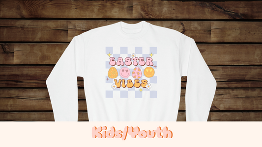 Easter Vibes Pastel - Youth Crewneck Sweatshirt