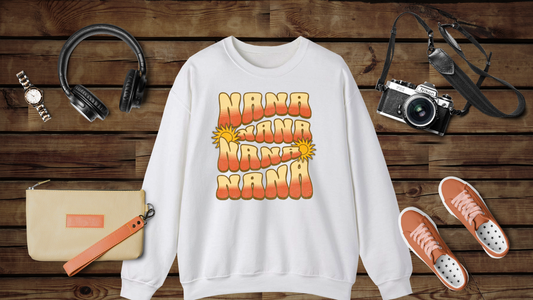 Groovy Nana - Unisex Heavy Blend™ Crewneck Sweatshirt