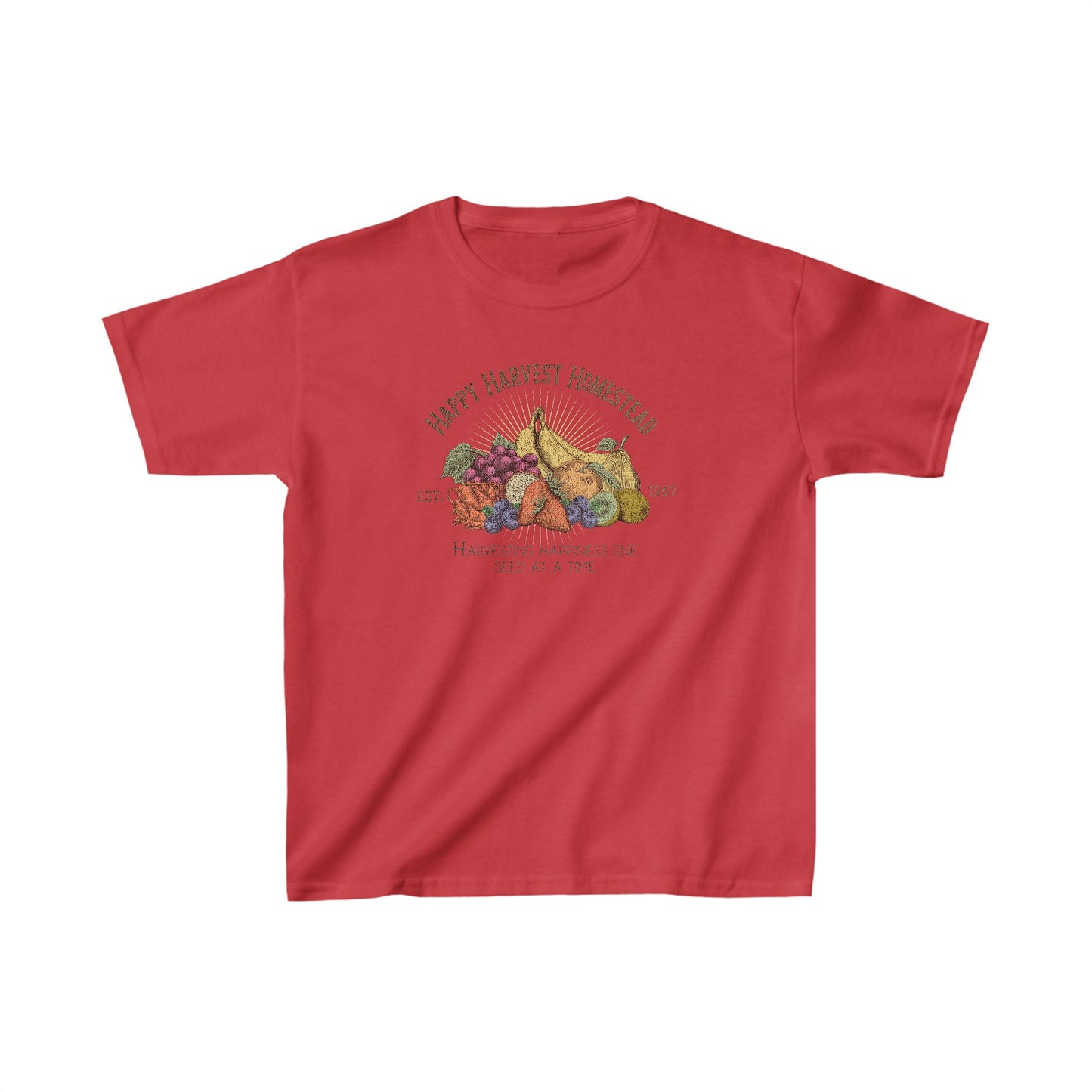 Happy Harvest Homestead, Farmers Market - Kids Heavy Cotton™ Tee