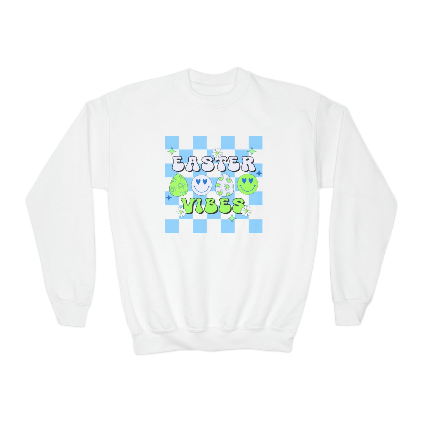 Easter Vibes Blue - Youth Crewneck Sweatshirt